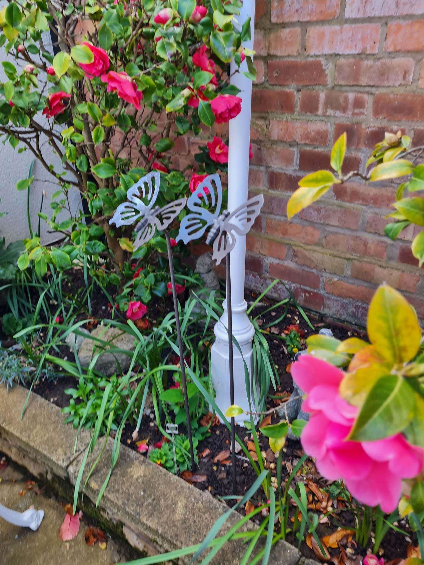 Butterfly Plant Support Stakes | Garden Plant Support | Decorative plant Stakes | Metal Garden Art