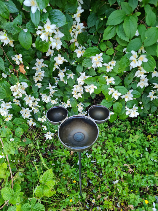 Mickey Mouse Rain Catcher Waterfall | Outdoor Garden Water Feature | Decorative Rain Catching Ornament | Garden Water Fountain