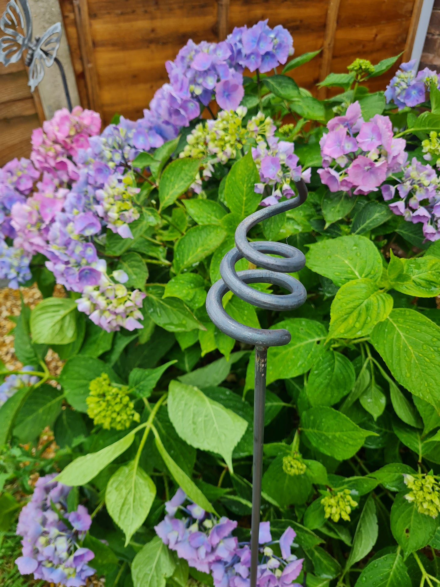 Pig Tail Plant Support Stakes | Garden Plant Support | Decorative plant Stakes | Metal Garden Art