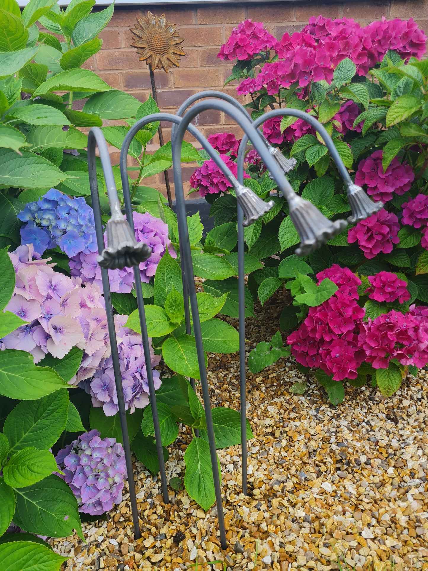 Handmade Metal Bluebell Flowers | Garden decor | Steel Wildflowers | Rustic Floral Gift