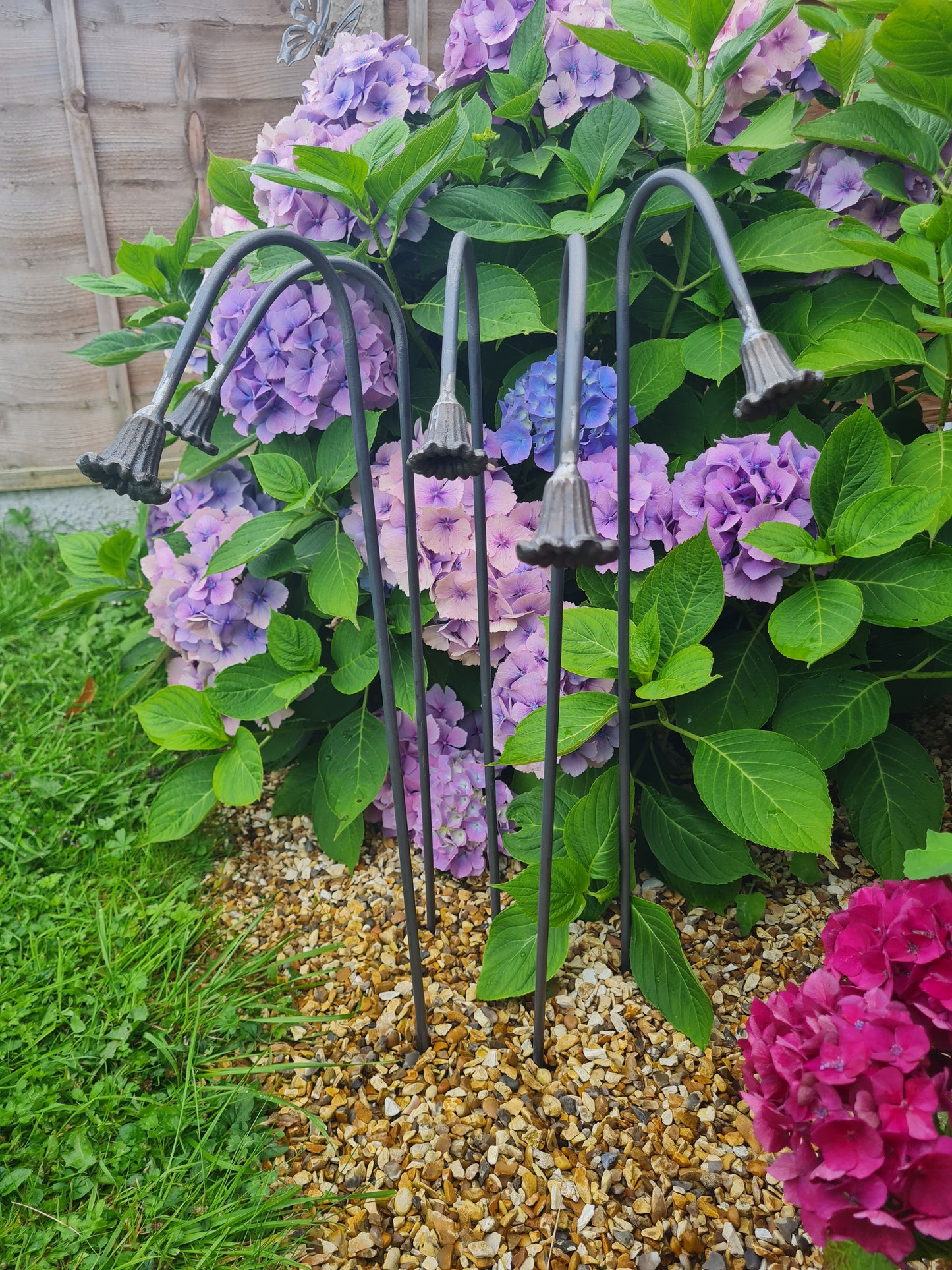 Handmade Metal Bluebell Flowers | Garden decor | Steel Wildflowers | Rustic Floral Gift