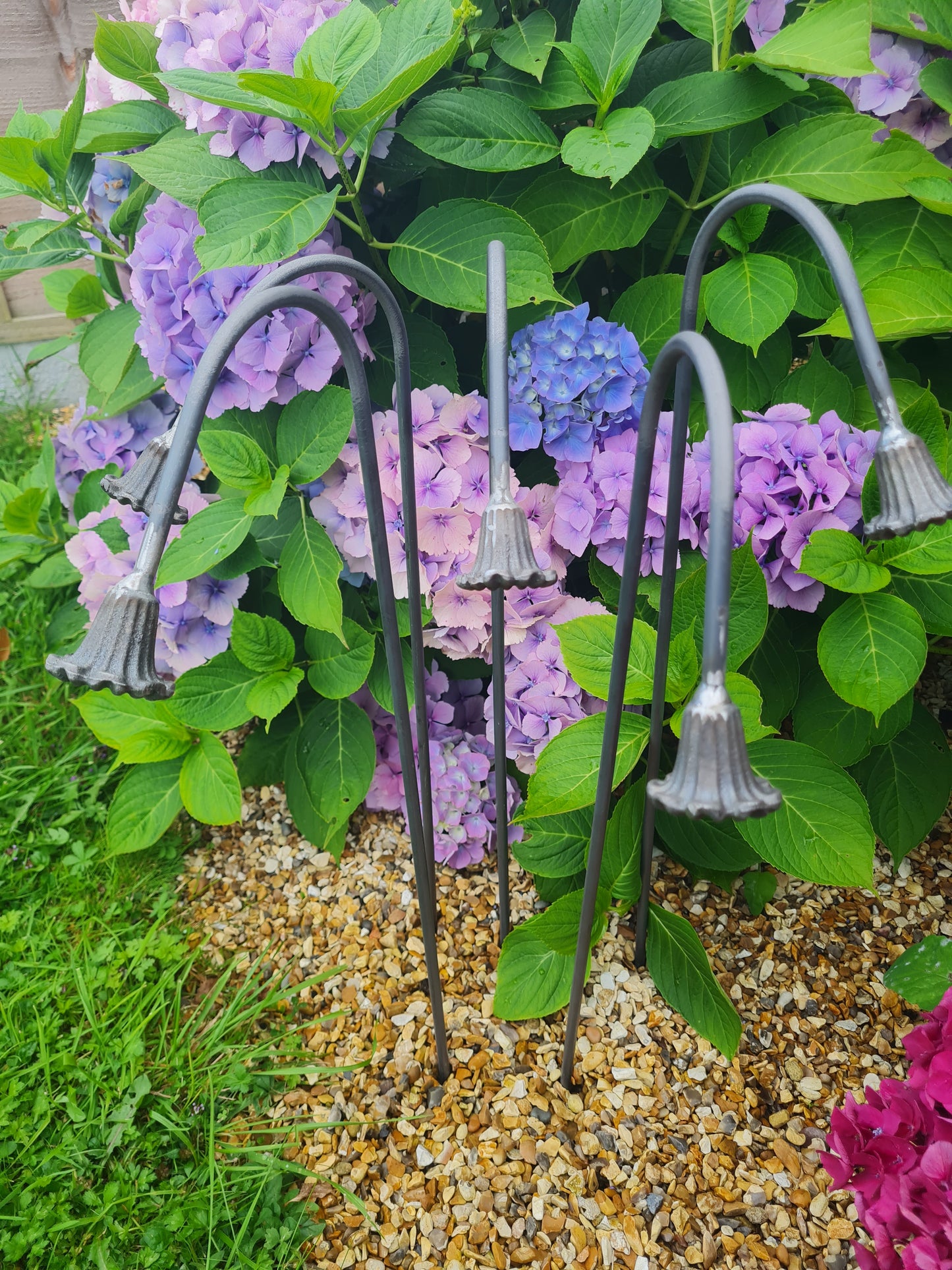 Handmade Metal Bluebell Flowers | Garden decor | Steel Wildflowers | Rustic Floral Gift