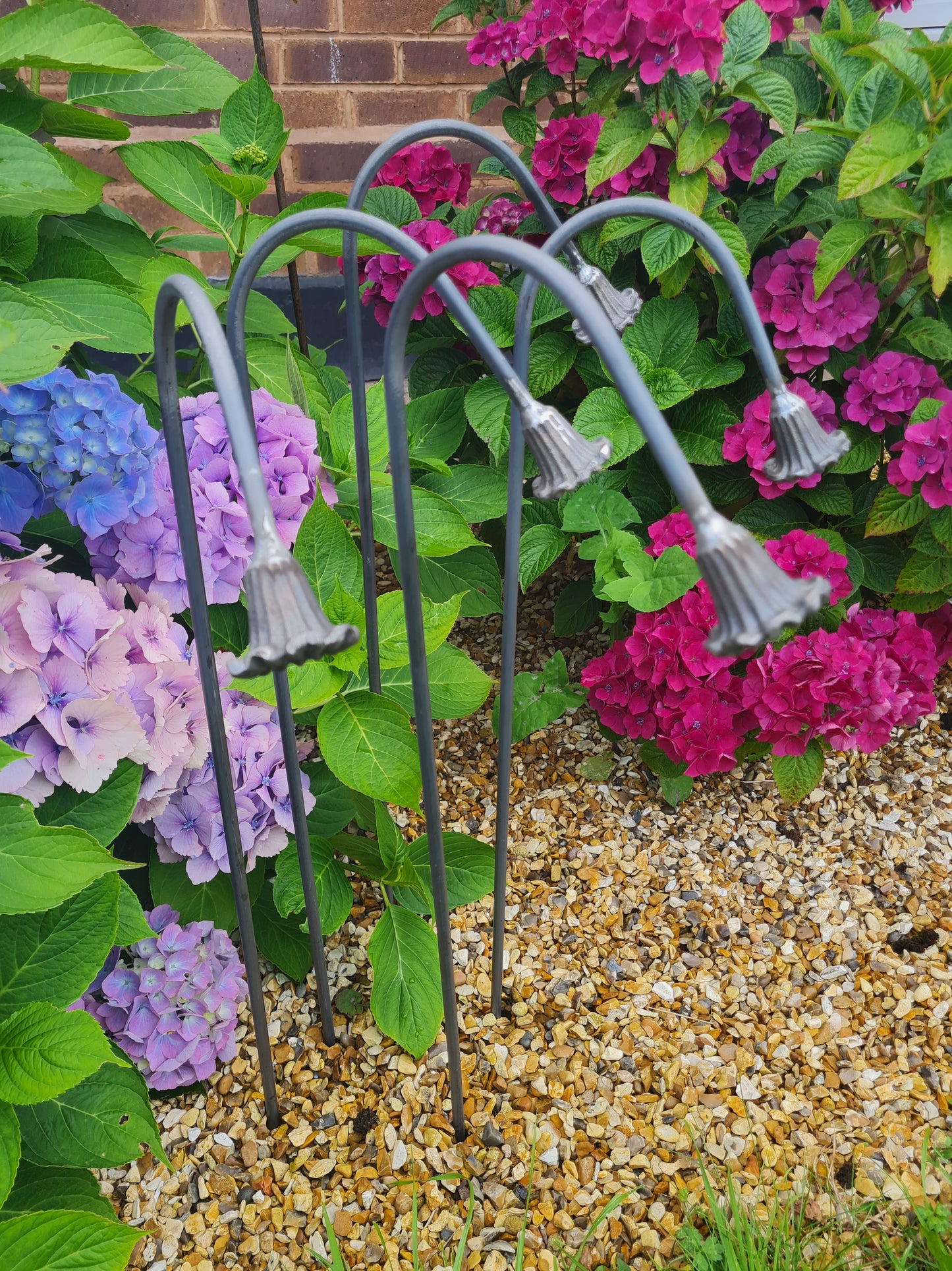 Handmade Metal Bluebell Flowers | Garden decor | Steel Wildflowers | Rustic Floral Gift