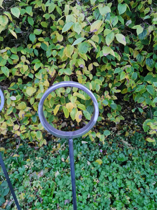 Round Ring Plant Support Stakes | Garden Plant Support | Decorative plant Stakes | Metal Garden Art