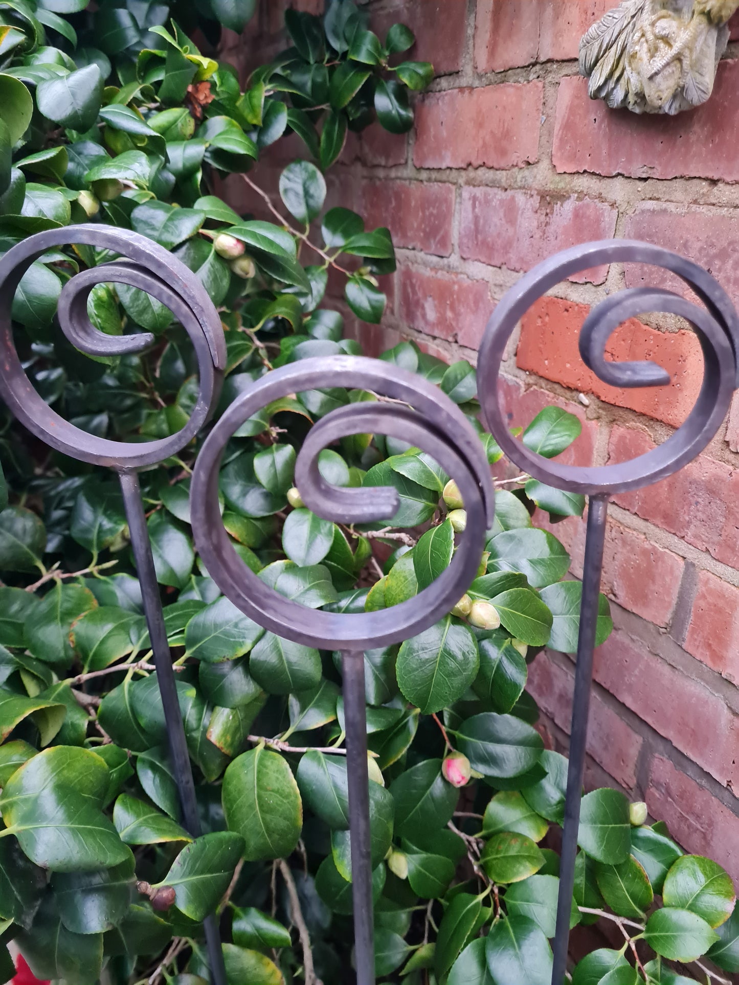 Fish Tail Plant Support Stakes | Garden Plant Support | Decorative plant Stakes | Metal Garden Art