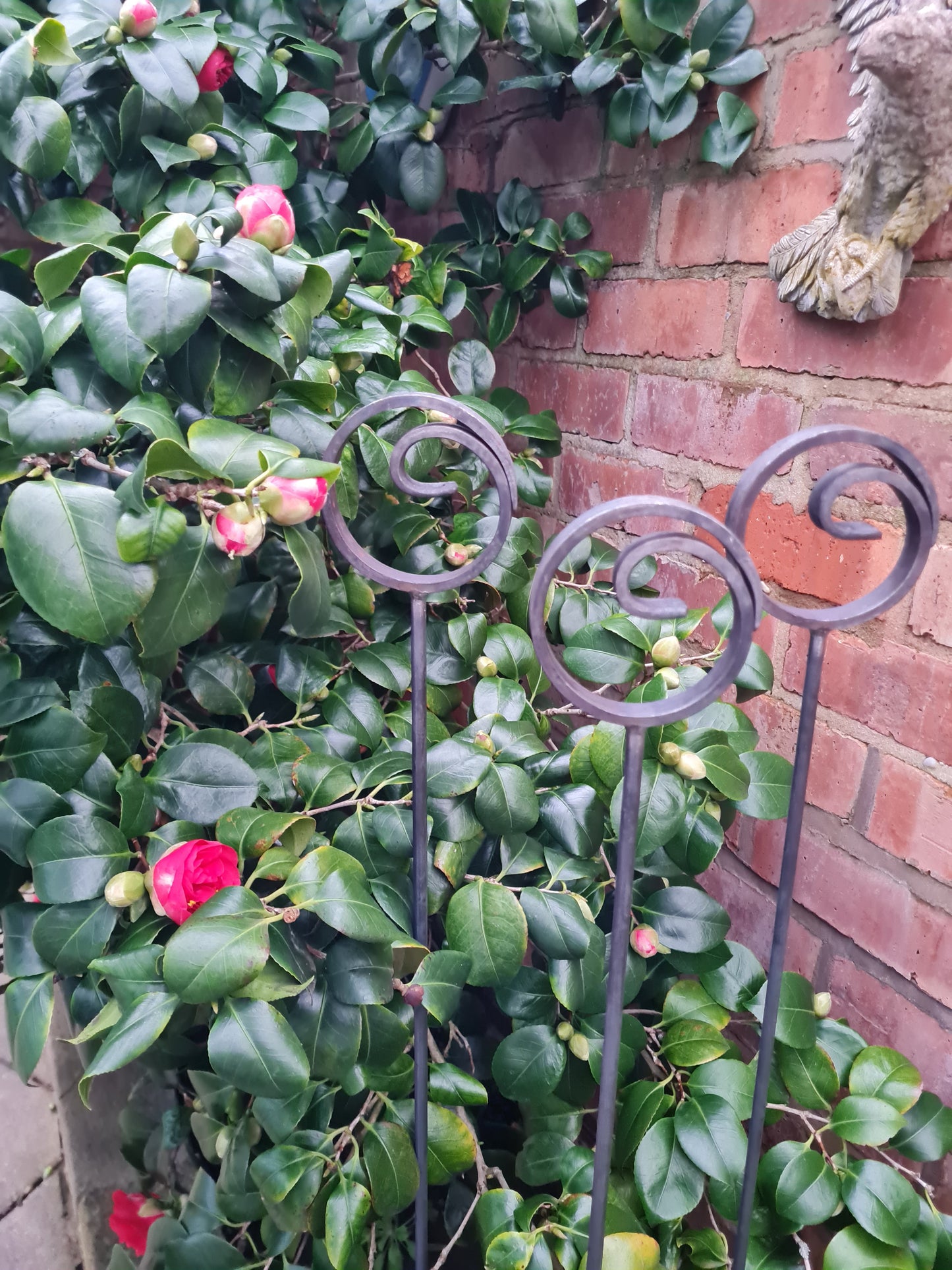 Fish Tail Plant Support Stakes | Garden Plant Support | Decorative plant Stakes | Metal Garden Art