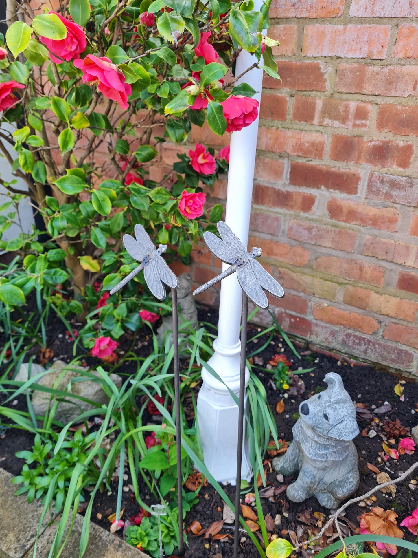 Dragonfly Plant Support Stakes | Garden Plant Support | Decorative plant Stakes | Metal Garden Art