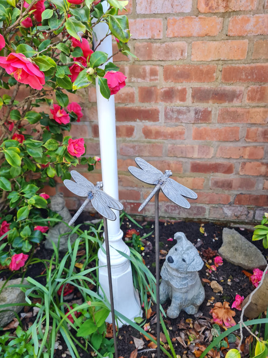 Dragonfly plant support stakes set of 3