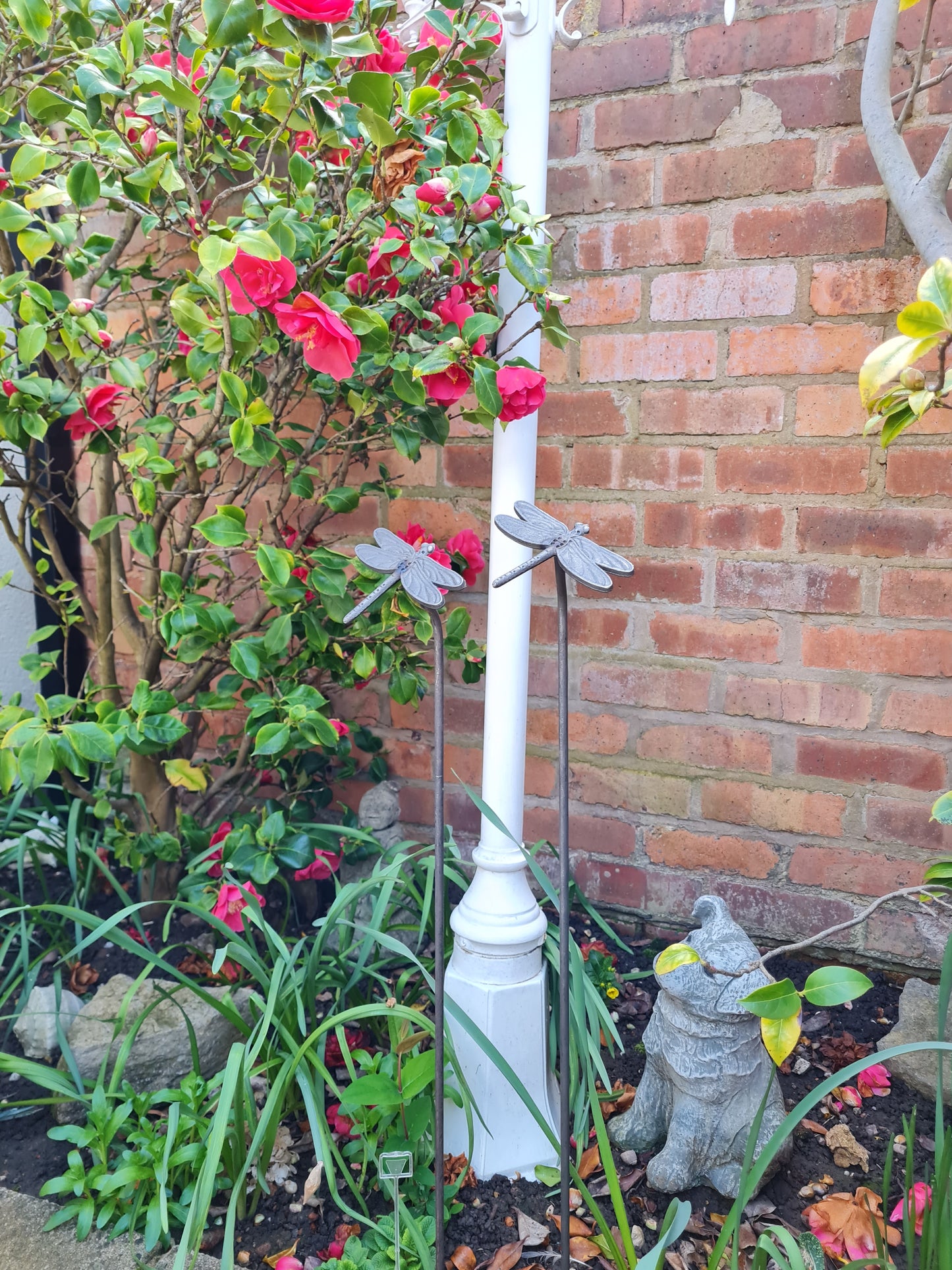 Dragonfly Plant Support Stakes | Garden Plant Support | Decorative plant Stakes | Metal Garden Art