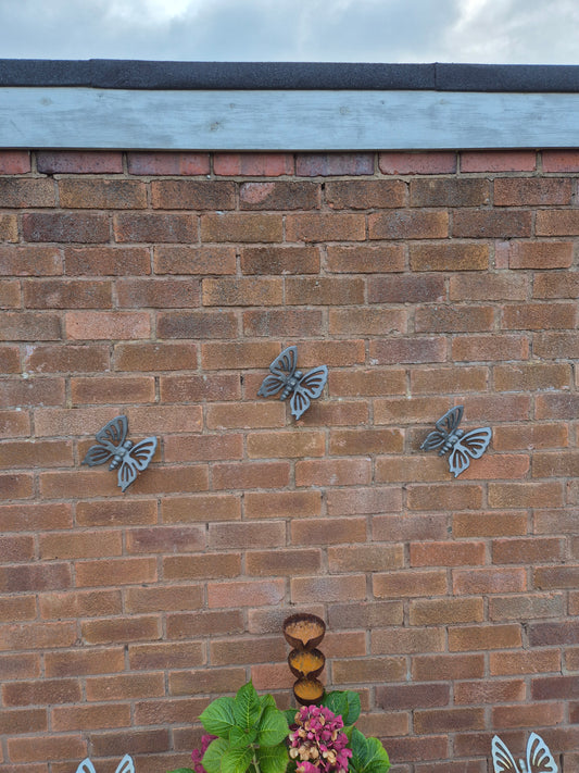 Metal Butterfly | Garden Wall Art | Wall Decoration | Rustic Outdoor Ornament