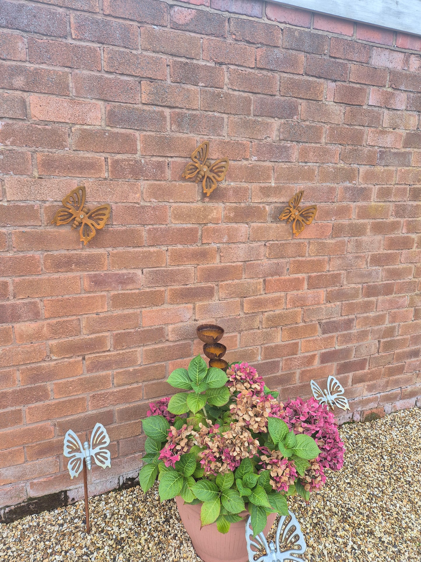 Metal Butterfly | Garden Wall Art | Wall Decoration | Rustic Outdoor Ornament